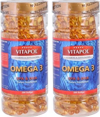 Vitapol Omega 3 Balık Yağı 2 Kutu 400 Softjel