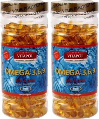 Vitapol Omega 3.6.9 Balık Yağı 2x200 Softgel