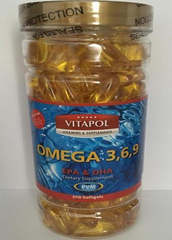 Vitapol Omega 3-6-9 Balık Yağı 200 Softgel