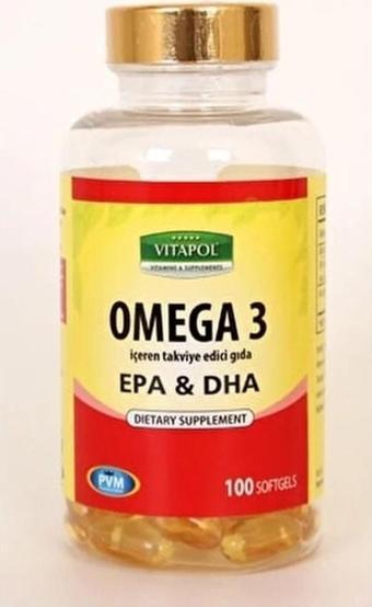 Vitapol Omega-3 Epa&dha Balık Yağı 2000 Mg 100 Kapsül