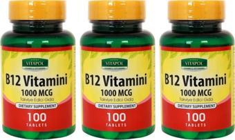 Vitapol Vitamin B12 Vitamini 3x100 Tablet