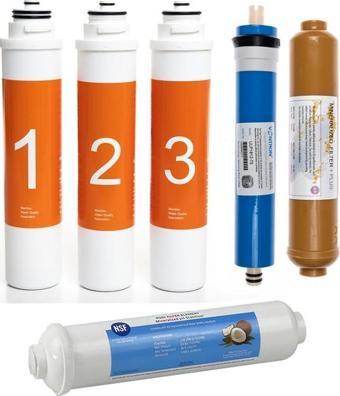 Waterlife Arıtma Cihazı Uyumlu Tak-Çevir 6'lı Filtre Seti