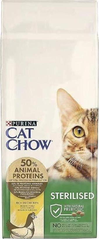 Cat Chow Sterilised Tavuklu Kısırlaştırılmış Kedi Maması 15 Kg