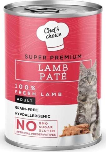 Chefs Choice Kuzu Etli Ezme Kedi Konserve Maması 400 gr