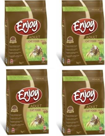 Enjoy Kedi Maması 1 kg X 4 Adet