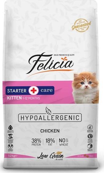 Felicia Az Tahıllı 12 Kg Yavru Tavuklu Hypoallergenic Kedi Maması