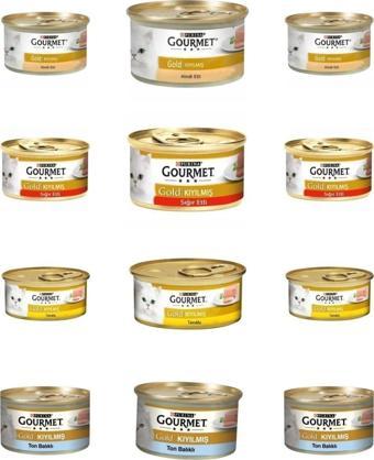 Gourmet Purina Pro Plan Gold Kıyılmış Karışık Konserve Kedi Maması 12x85gr