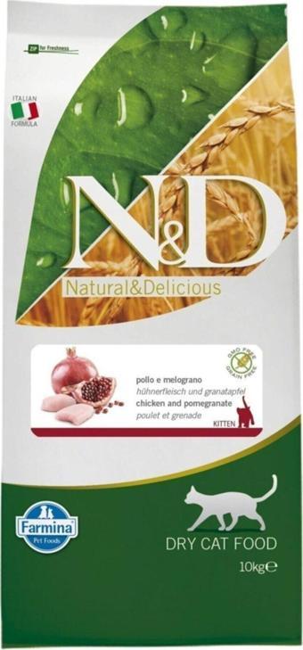 N&D Prime Kitten Tavuk Ve Narlı Yavru Kedi Maması 10 Kg