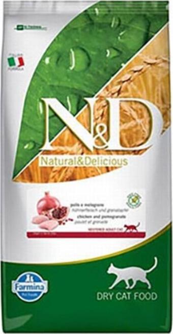 N&D Tavuk Narlı Kısırlaştırılmış Yetişkin Tahılsız Kedi Maması 10 Kg