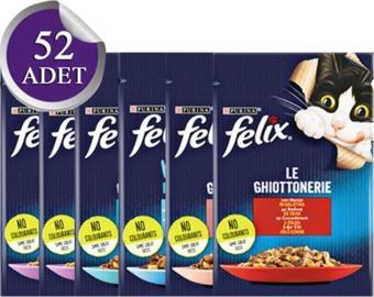 FELiX Karışık Yaş Kedi Maması 52 Adet (yeni Paket)