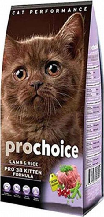 ProChoice Pro 38 Kitten Kuzu Eti Ve Pirinçli Yavru Kedi Maması 15kg