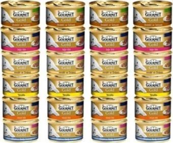 Gourmet Gold 24 Adet Karışık 85 Gr Kedi Konserve Maması