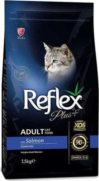 Reflex Plus Somonlu Yetişkin Kedi Maması 15 kg