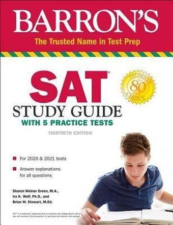 SAT Study Guide with 5 Practice Tests (Barron's Test Prep) - Brian W. Stewart M. Ed. - Kaplan