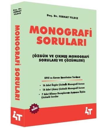 Monografi Soruları - Ferhat Yıldız - 4T  Yayınları