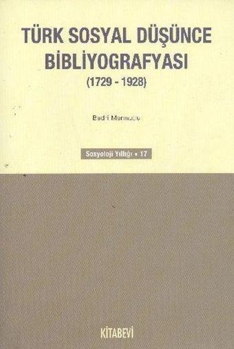 Türk Sosyal Düşünce Bibliyografyası - Bedri Mermutlu - Kitabevi Yayınları