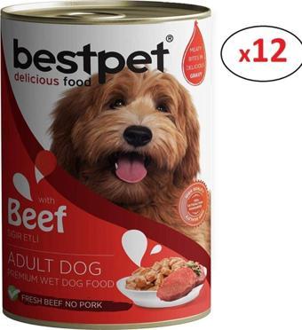 Bestpet Best Pet Biftekli Köpek Konservesi 415 Gr 12 Adet