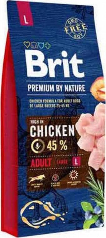 Brit Premium By Nature Adult L Büyük Irk Tavuklu Yetişkin Köpek Maması 15 Kg