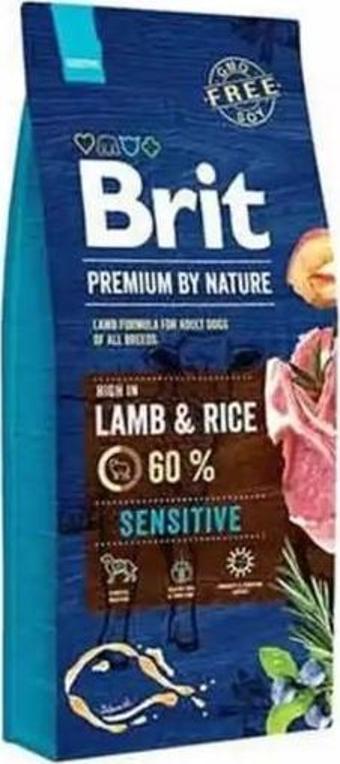 Brit Premium By Nature Adult Sensitive Lamb Kuzulu Yetişkin Köpek Maması 15 Kg