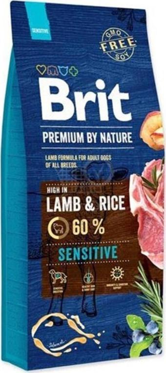 Brit Premium By Nature Sensitive Kuzu Etli Yetişkin Köpek Maması 8 Kg