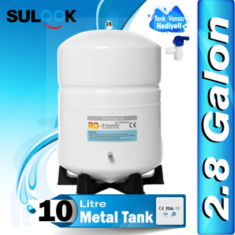 Sulook Su Arıtma Deposu,Su Arıtma Tankı(2.8 Galon) 10 Litre Metal Tank-ro