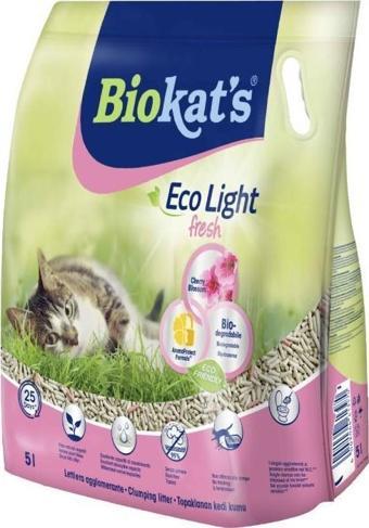 Biokat's Eco Light Fresh Cherry Blossom Pelet Kedi Kumu 5 lt