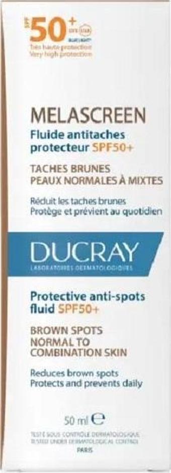 Ducray Melascreen Leke Eğilimli ve Normalden Yağlıya Dönük Ciltler İçin Güneş Koruyucu Spf50+ 50 ml