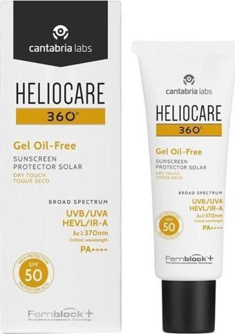 Heliocare 360 Yağsız SPF+50 Jel Güneş Koruyucu 50 ml