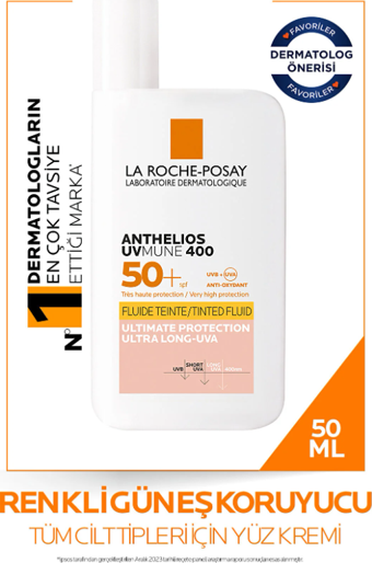 La Roche-Posay Anthelios UVmune Fluid Renkli Güneş Kremi SPF50+ 50 ml