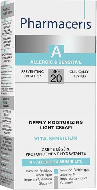 Pharmaceris A Vita Sensilium Deeply Moisturizng Light Cream Spf20 50 ML