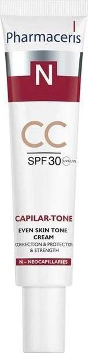 Pharmaceris Capilar Tone CC SPF30 Even Tone 40 Ml Yüz Kremi