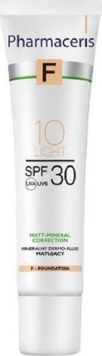 Pharmaceris F Mineral Matifying Fluid Dermo-Foundation 10 Light SPF30 30 ml