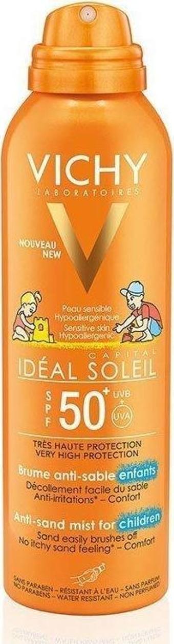 Vichy Ideal Soleil Spf50+ Çocuklar İçin Yüksek Korumalı Güneş Spreyi 200ml