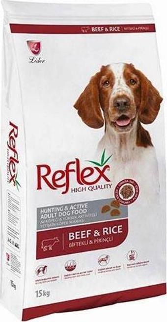 Reflex High Energy Biftekli ve Pirinçli Yetişkin Köpek Maması 15 Kg