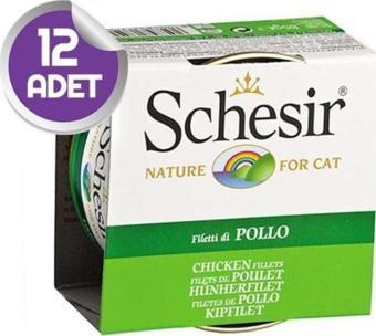 Schesir Tavuklu Jöleli Kedi Konservesi 85 Gr X12