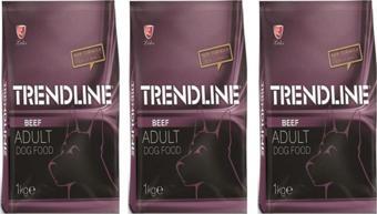 Trendline Biftekli Yetişkin Köpek Maması 1 Kg 3 Adet