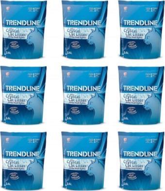 Trendline Silika Kristal 3.6 lt 9'lu Paket Kedi Kumu