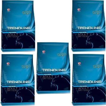 Trendline Somonlu Kedi Maması - 1 kg x 5 Adet