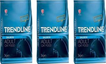 Trendline Somunlu Yetişkin Kedi Maması 1 Kg x 3 Adet