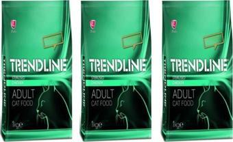Trendline Sterilised Tavuklu Kedi Maması 1 kg 3'lü Set