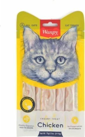 Wanpy Tavuk Krema Likit Kedi Ödülü 5x14 G