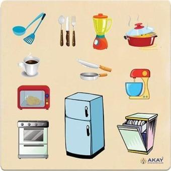 Ahşap Puzzle Ev Aletleri (30x30)