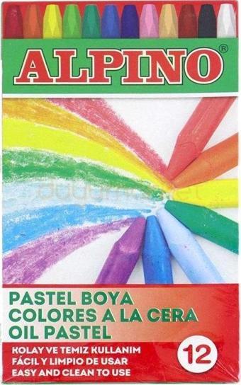 Alpino 12 Li Pastel Boya Plastik Kutulu