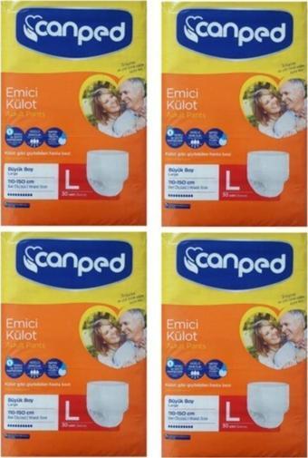 Canped Emici Külot Büyük Large 4x30'lu 120 Adet Hasta Bezi