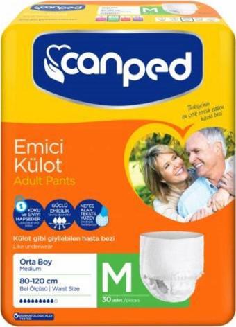 Canped Emici Külot Hasta Bezi Orta Boy (m) 30'lu