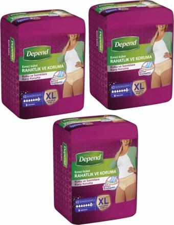 Depend Hasta Bezi Emici Külot Xl Beden Ekstra Büyük Boy 30 Adet (120-150 cm Bel Ölçüsü)