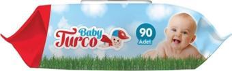 Baby Turco 24 X 90 Yaprak Alkolsüz Islak Bebek Havlusu