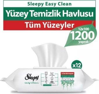 Sleepy Easy Clean Yüzey Temizlik Havlusu 12x100 (1200 Yaprak)