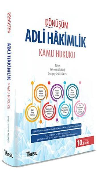 Dönüşüm Adli Hakimlik Kamu Hukuku Çıkmış Sorular ve Açıklamalı Çözümleri - Mehmet Yıldırım - Temsil Kitap