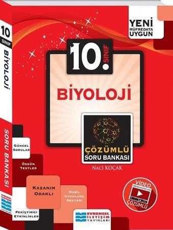 10.Sınıf Biyoloji Video Çözümlü Soru Bankası - Naci Koçak - Evrensel İletişim Yayınları